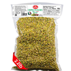GUSTO ETNA pistachios crumbles beside ice cream for extra crunch.
