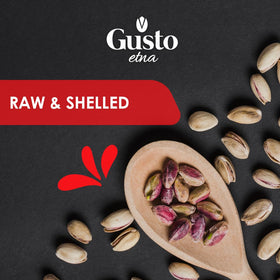GUSTO ETNA pistachios natural purple color highlights freshness and premium quality