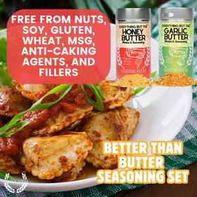 Gustus Vitae Better Than Butter No MSG label focuses on clean, all-natural seasoning