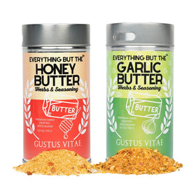 Gustus Vitae Better Than Butter Set packaging highlights premium artisanal spices for gourmet home cooking