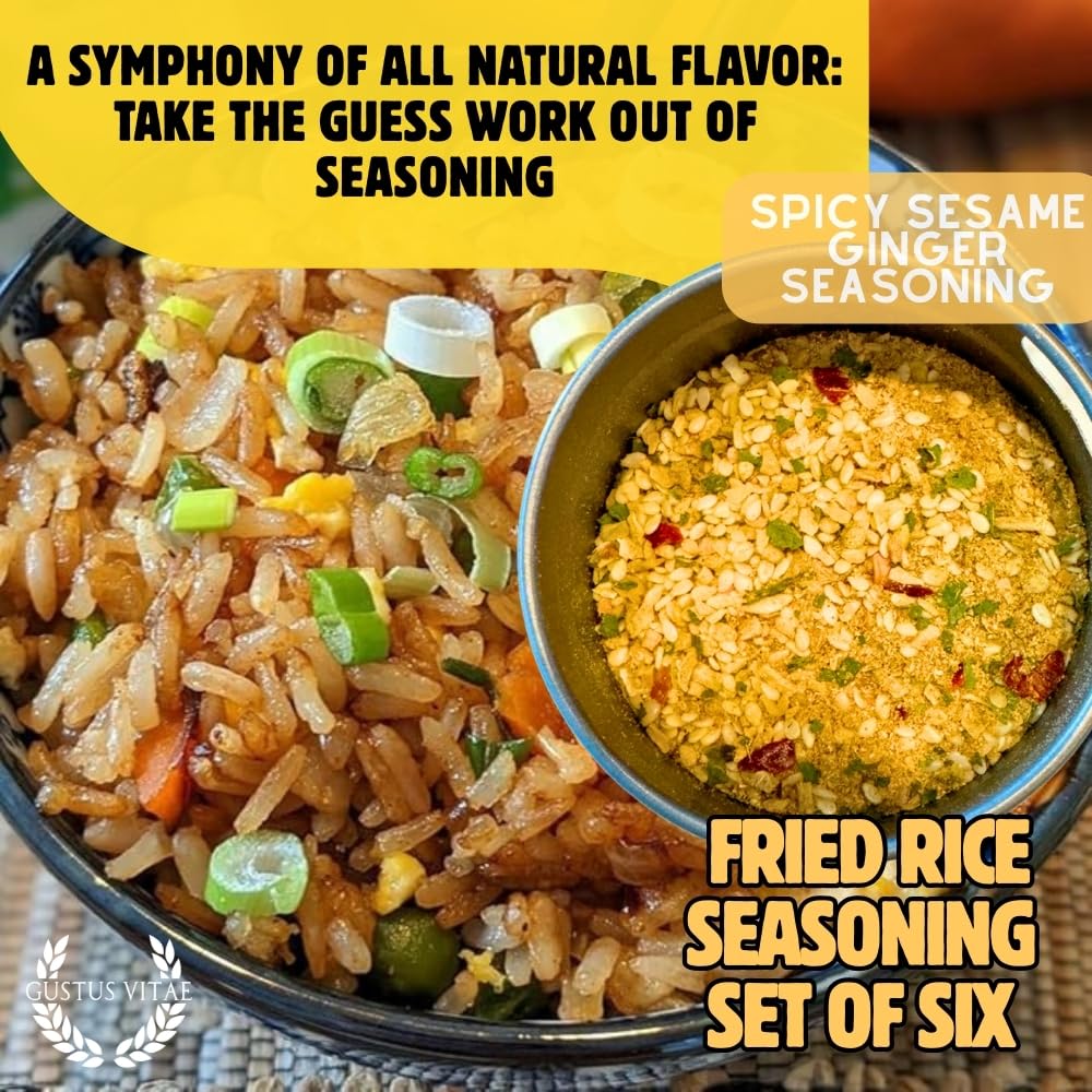 Gustus Vitae fried rice seasoning gift set displayed as premium kitchen gift