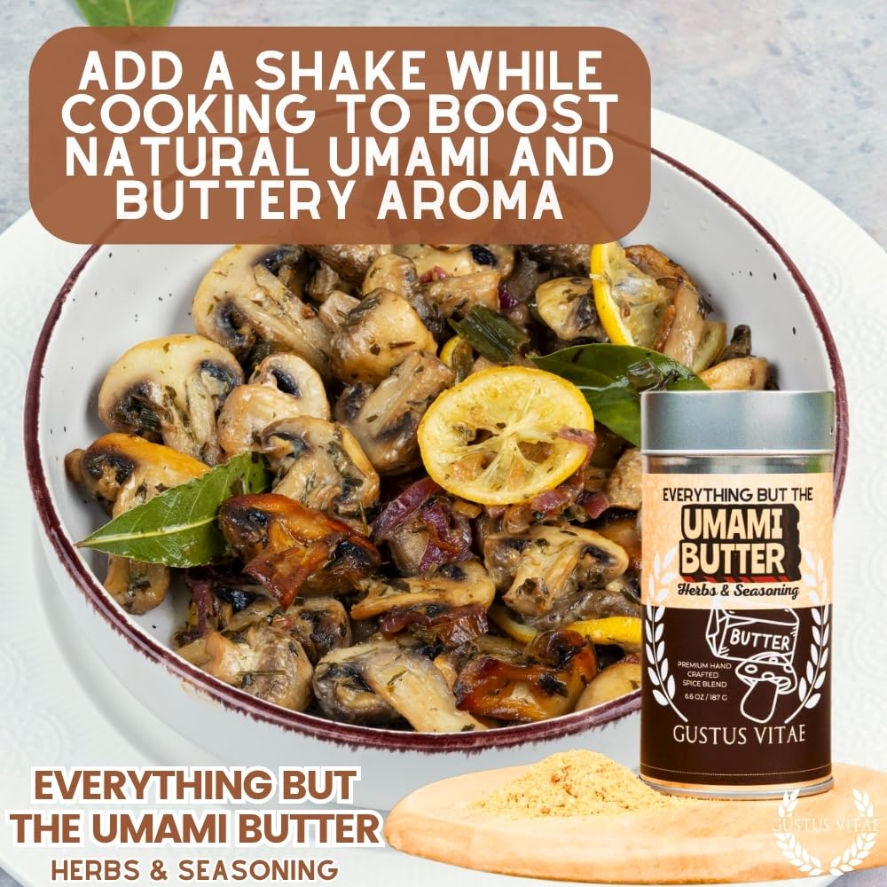 Gustus Vitae GLP-1 friendly butter-spice blend showcases dietary-conscious versatility.