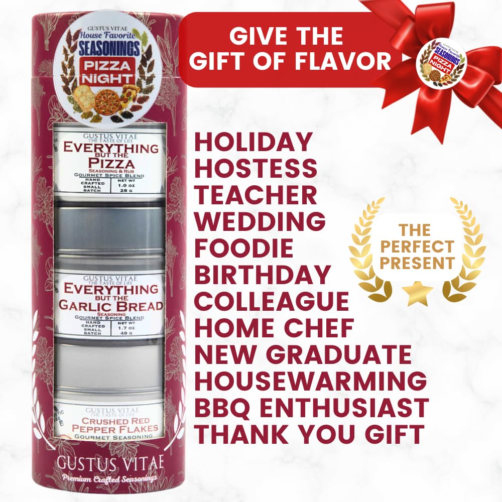 Gustus Vitae pizza night seasonings infused into warm olive oil for chili oil.