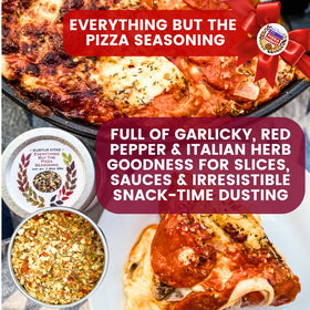 Gustus Vitae pizza night seasonings sprinkled on fries for a pizzeria twist.