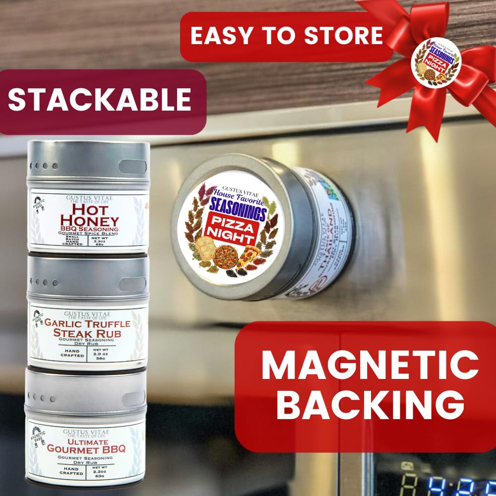 Gustus Vitae pizza night seasonings gift-pack ideal for celebrations and gifting.