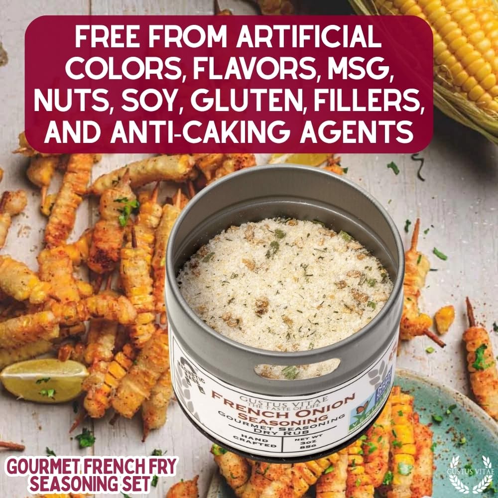 Versatile Gustus Vitae seasoning powders ideal for marinating, roasting, and finishing.