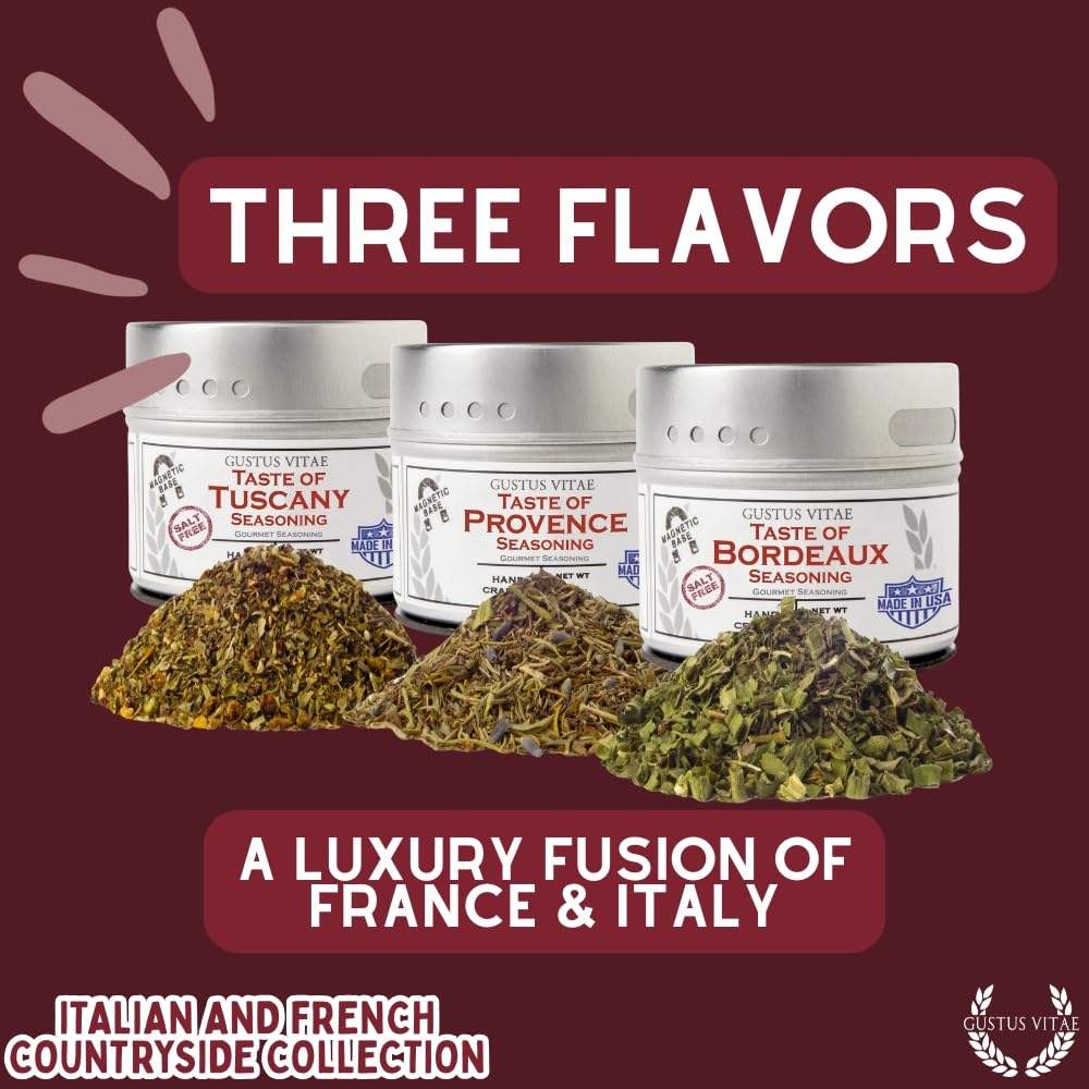 Gustus Vitae gourmet spice mixes elevate home cooking with versatile use.