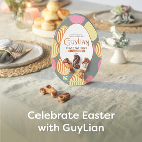Guylian kosher and free-from oils—Palm Oil Free, Soy Free.