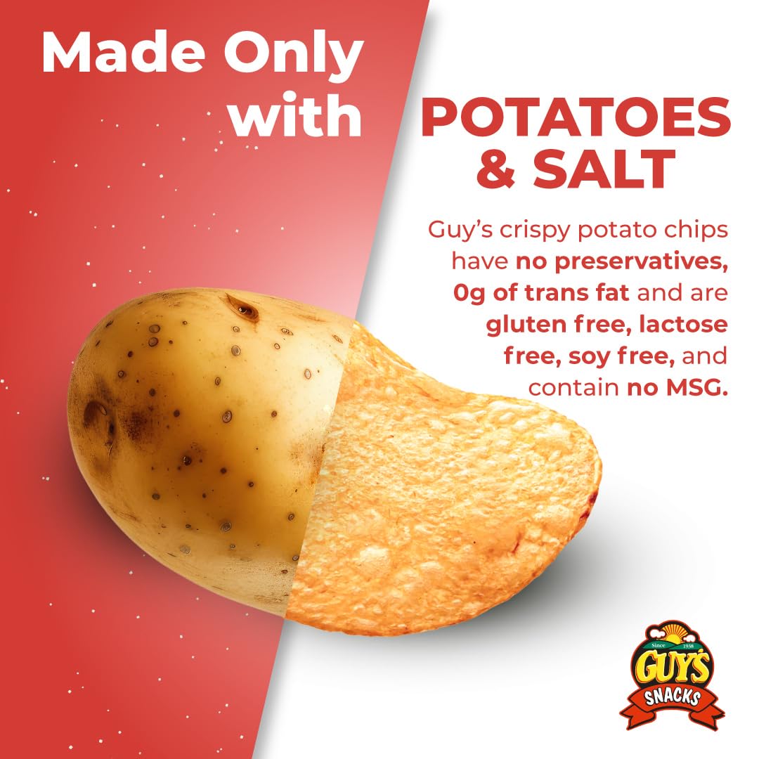 Lunchtime idea: Guy's BBQ Potato Chips in a lunchbox.