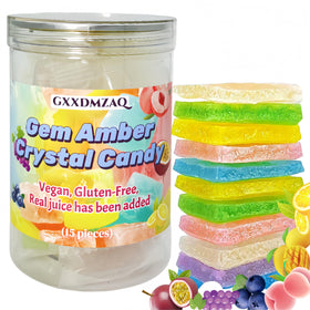 GXXDMZAQ Crystal Gem Candy Jar front view shows a gem-like container for gifting.