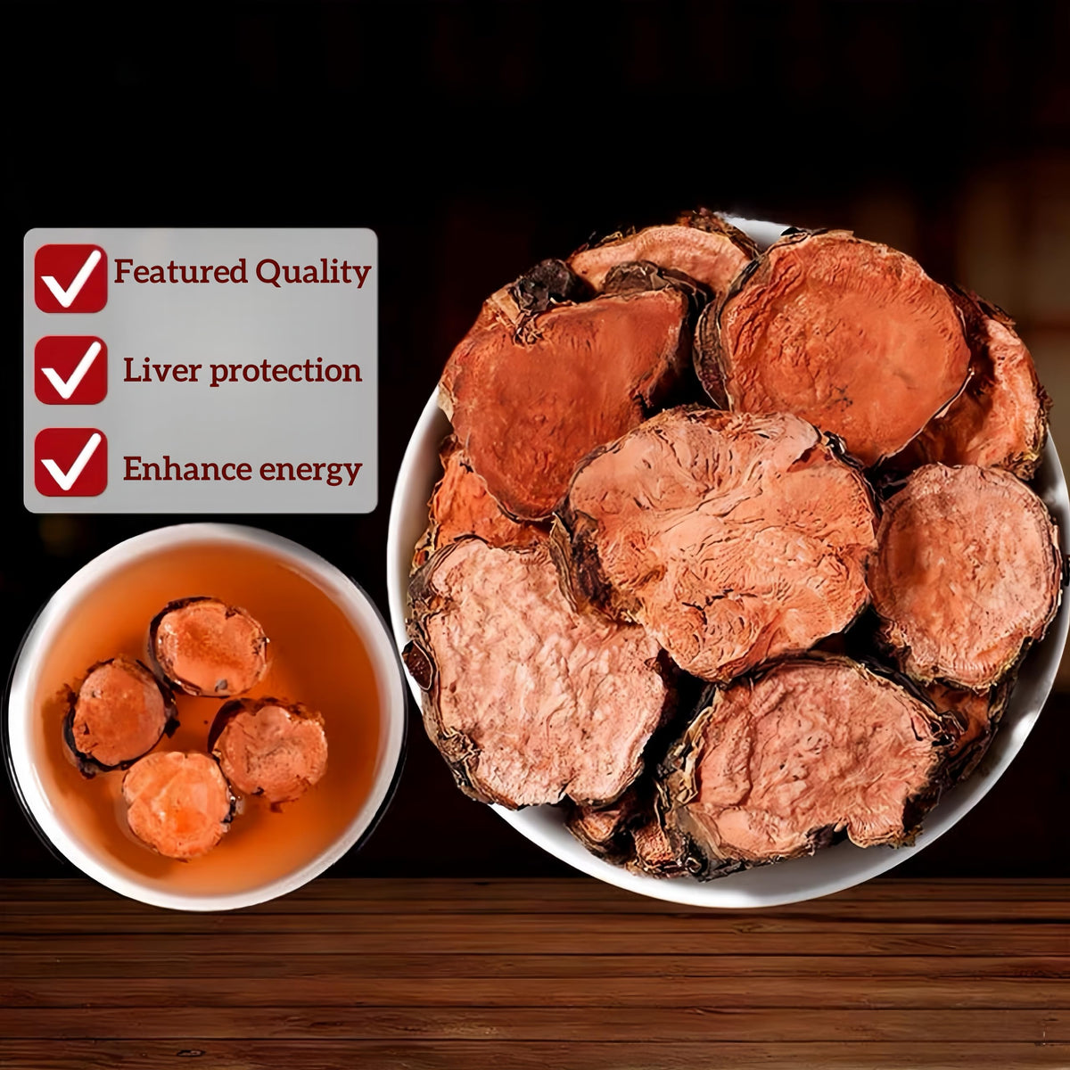 GXXDMZAQ Dried rhodiola chunks for easy infusions and blends.