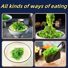GXXDMZAQ ambient storage seaweed salad stays pantry-ready before opening.