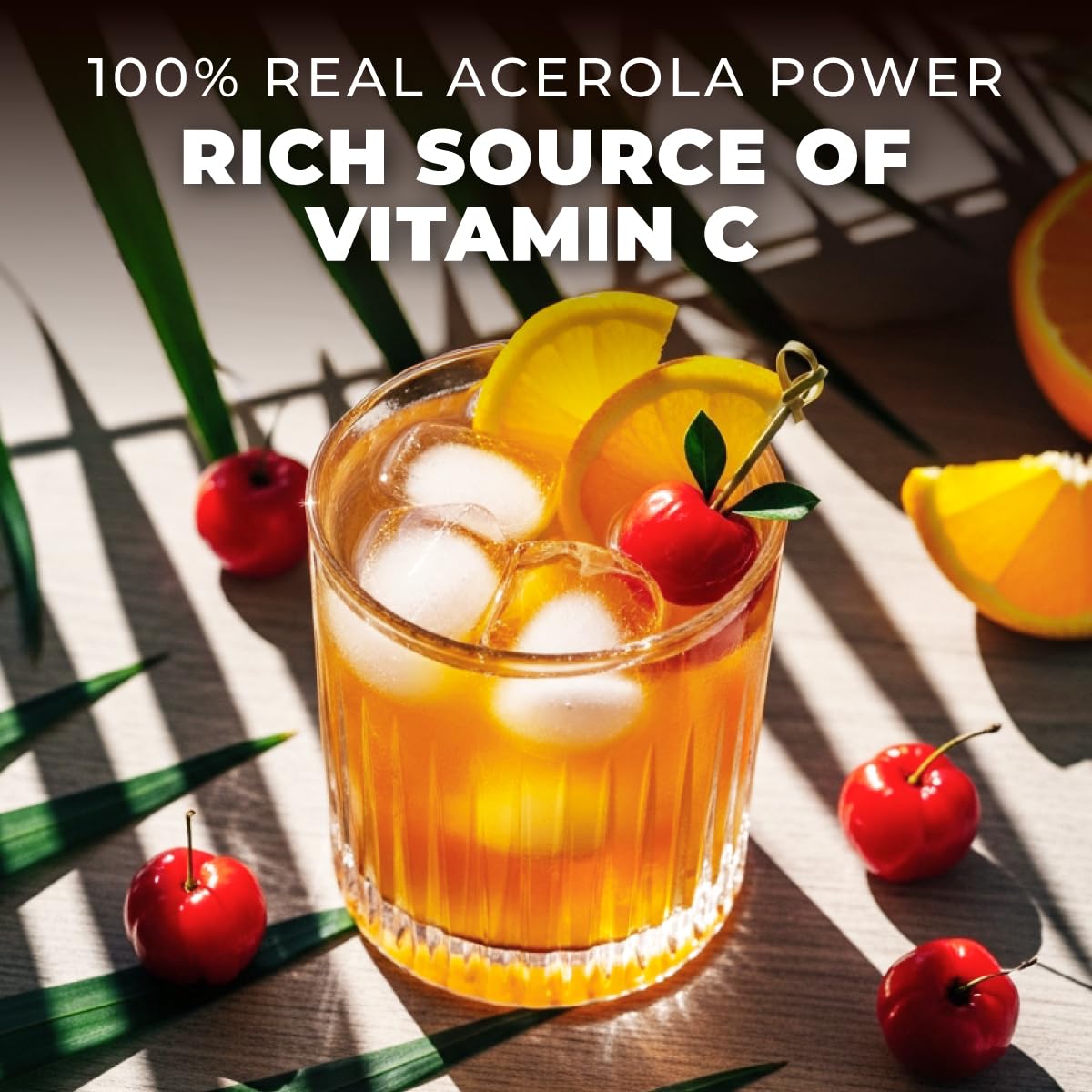 Gya Tea Co Acerola cherry powder dissolving in liquid for smooth mixing