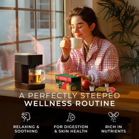 Gya Tea Co Apple Cinnamon Tea Pod, warm comforting flavor for tea time.