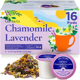 Gya Tea Co Chamomile Lavender pod pack ready for a calming evening brew