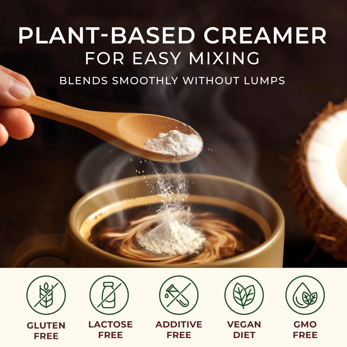 Gya Tea Co coconut milk powder used in baking creates moist, flavorful dairy-free treats
