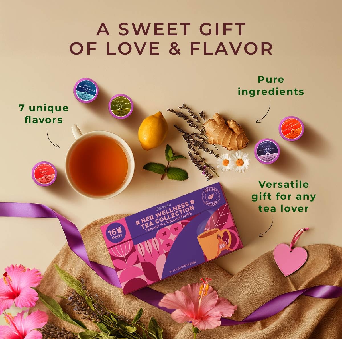 Gya Tea Co Dreamtime tea pod with soothing flavors for unwinding.