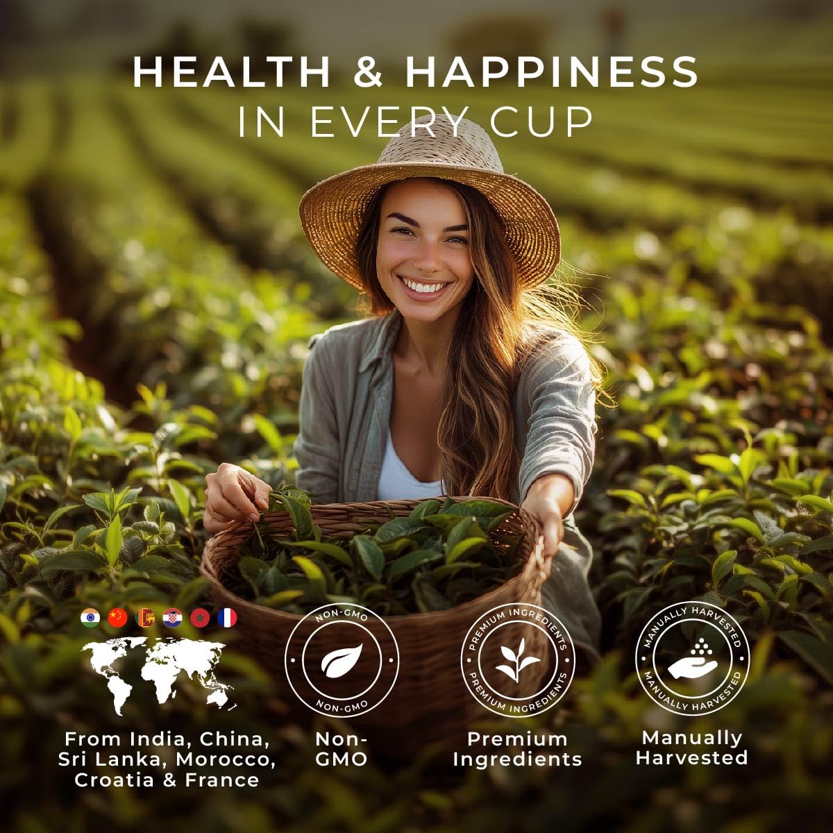 Gya Tea Co Hibiscus tea pod adds vibrant color and aroma.