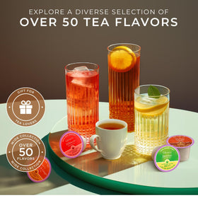 Iced hibiscus tea served, refreshing and caffeine-free with Gya Tea Co.