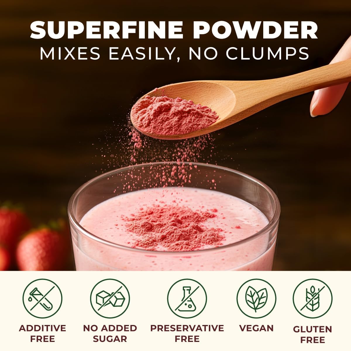 Gya Tea Co latte with strawberry powder creates a creamy color and aroma.