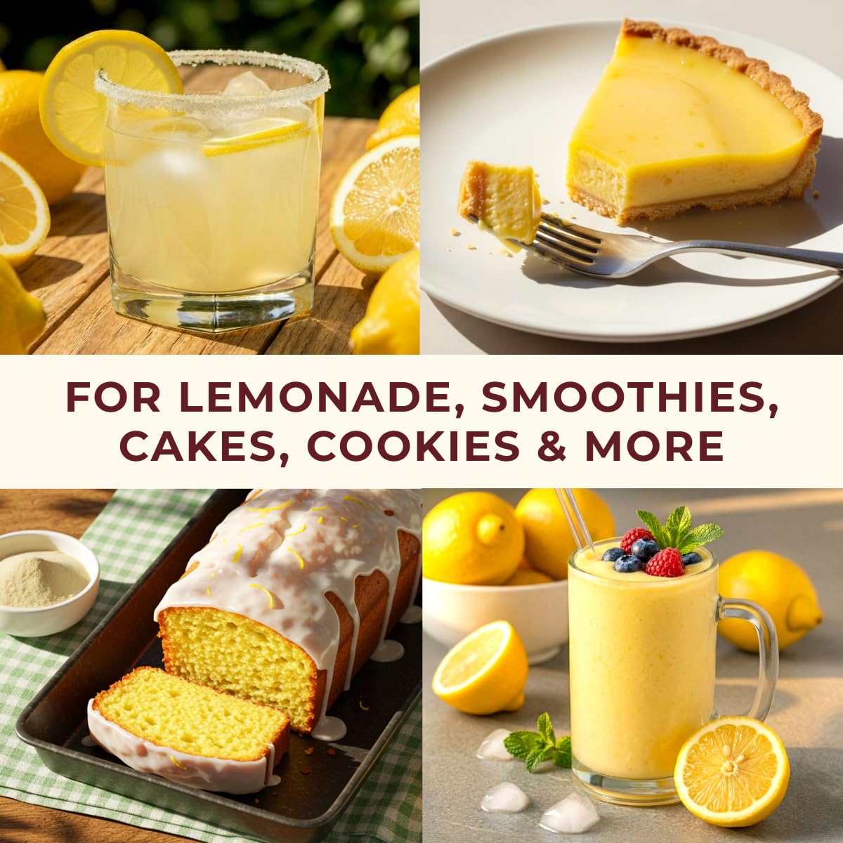 Gya Tea Co lemon powder in baking for cakes and cookies