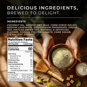 Gya Tea Co Matcha Latte brew in progress for hot, frothy mornings.
