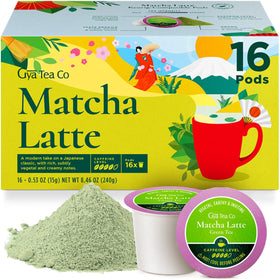 Gya Tea Co Matcha Latte pods box ready for gifting and quick brews.