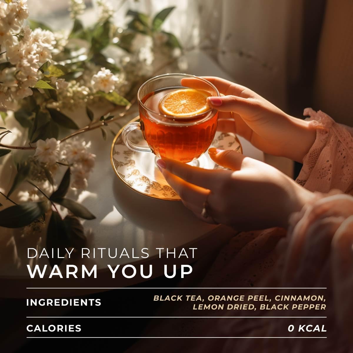 Gya Tea Co orange-peel aroma enhances a citrus-forward cup.