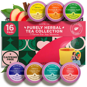 Gya Tea Co Purely Herbal Tea Pod Collection Gift Set, ideal for gifting and tasting variety.