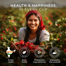 Ruby-red hibiscus infusion by Gya Tea Co ready to savor.
