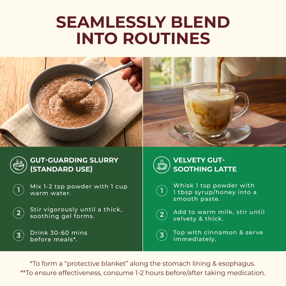 Blending into a smoothie to add gentle digestive comfort.