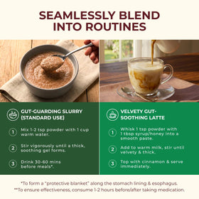 Blending into a smoothie to add gentle digestive comfort.