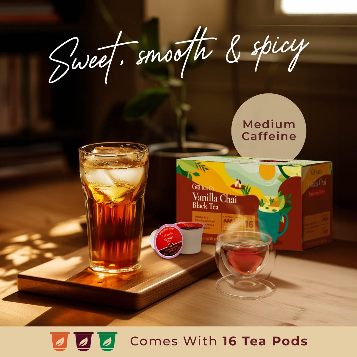 Gya Tea Co Vanilla Chai aroma fills your steaming cup with inviting warmth