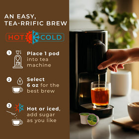 Gya Tea Co easy-brew tea pods for a simple ritual at work.