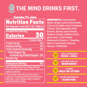 GYM WEED label closeup highlighting KSM-66 ashwagandha and brain health support.