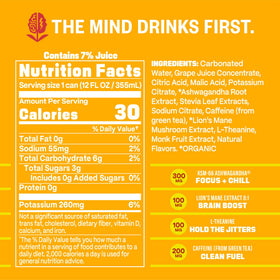 Gym Weed orange guava flavor label on bottle, promising refreshing taste and energy