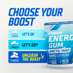 GYMGUM Energy gum before workout for sustained energy