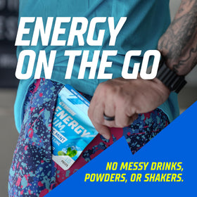GYMGUM Energy gum chew piece close-up for fast energy