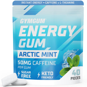 GYMGUM Energy Arctic Mint packaging ready for on-the-go energy