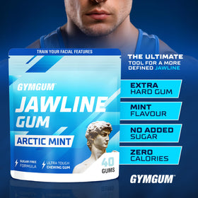 GYMGUM Jawline Gum in gym bag ready for quick sessions