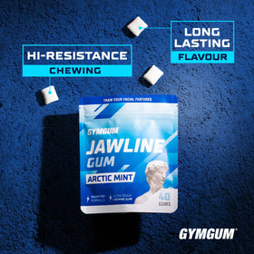 GYMGUM Arctic Mint label indicating refreshing flavor