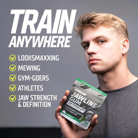 GYMGUM sugar-free ingredient cues for clean chewing.