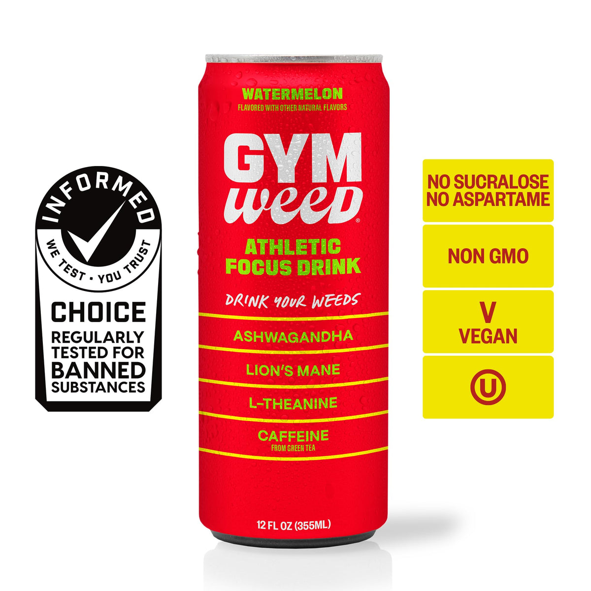 Gym Weed packaging card and blister showcasing product info at a glance