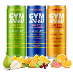 Gym Weed Pear Pineapple bottle ready for pre-workout focus and steady energy.
