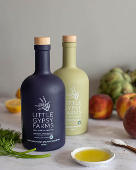 Gypsy Farms NYIOOC Gold Medal oil offers a vibrant, artisanal finish.