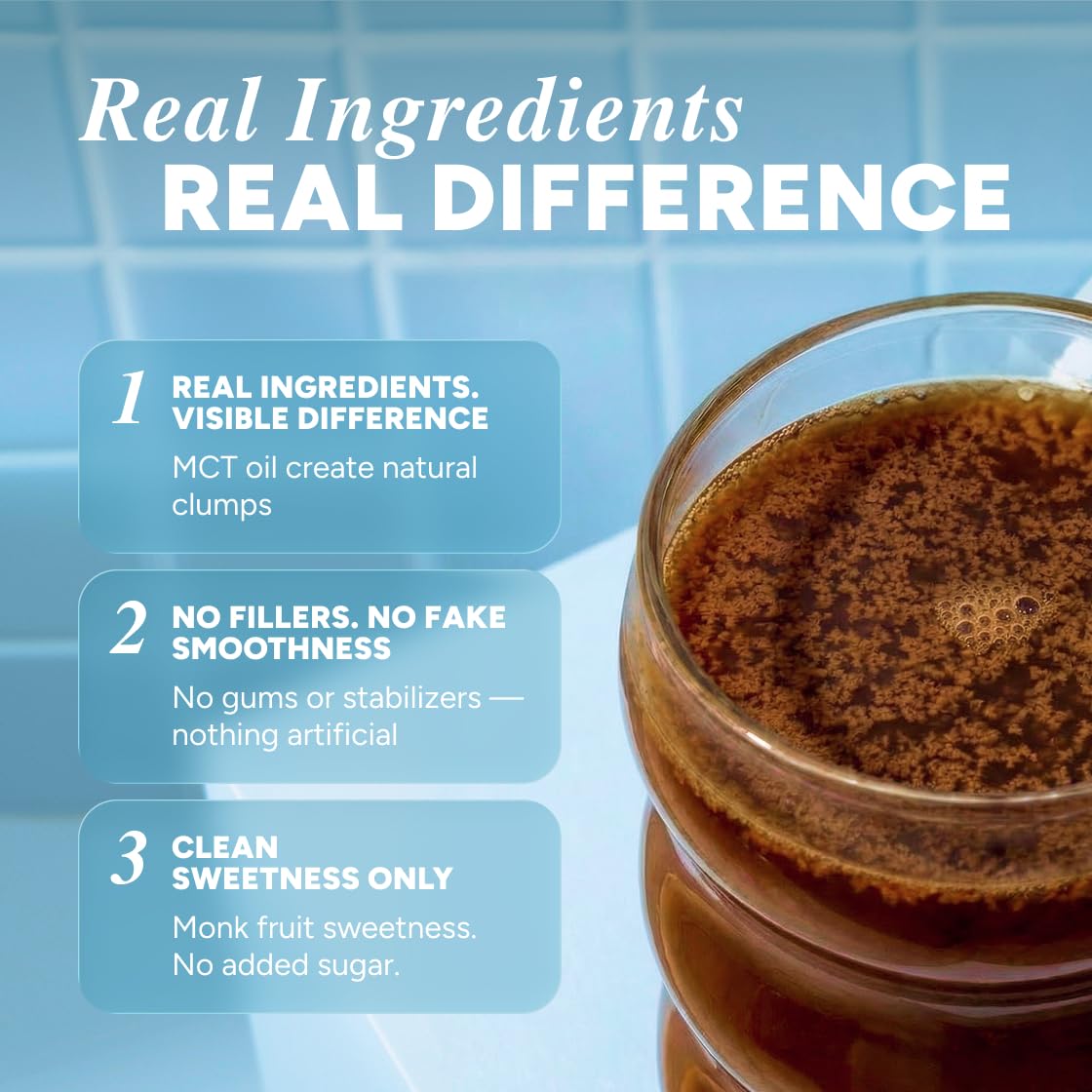Habit One coffee creamer being poured into a mug for rich flavor