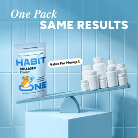 Habit One creatine and MCT oil label indicating energy support