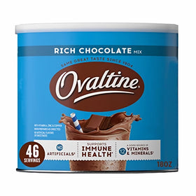 Hackerdom Ovaltine Rich Chocolate canister for family drinks and snacks
