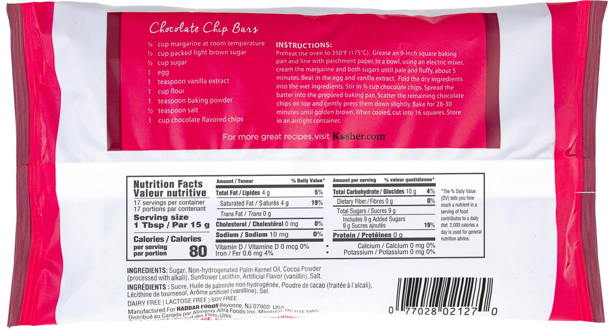 Haddar chips decorate desserts and toppings, adding rich flavor to treats.