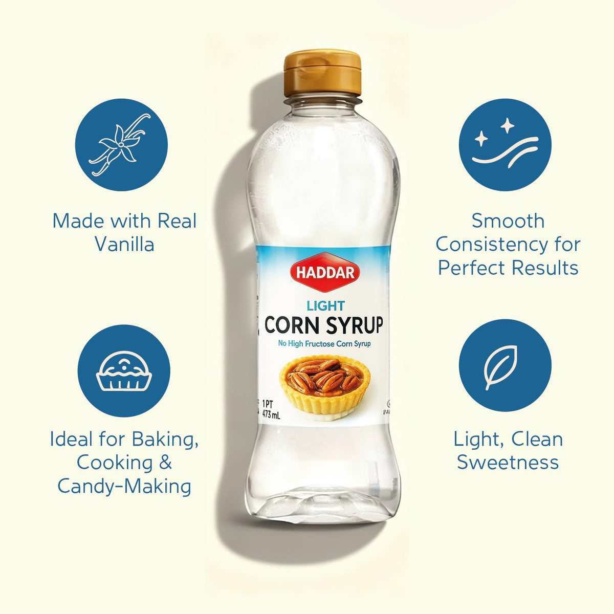 Haddar Light Corn Syrup duo-pack emphasizes value and convenience for bakers.